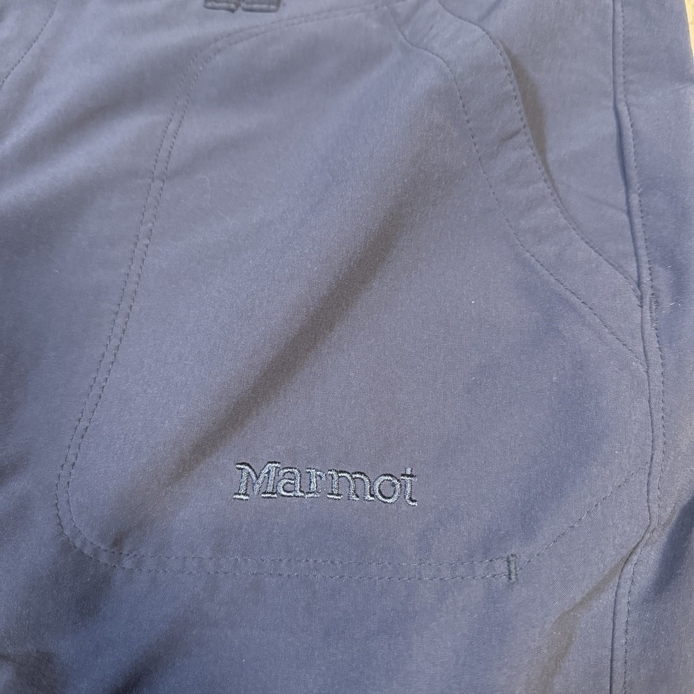 Marmot Hiking Pants Women's 12 Gray Nylon Roll Up Leg Outdoors Stretch Pockets - Picture 5 of 12